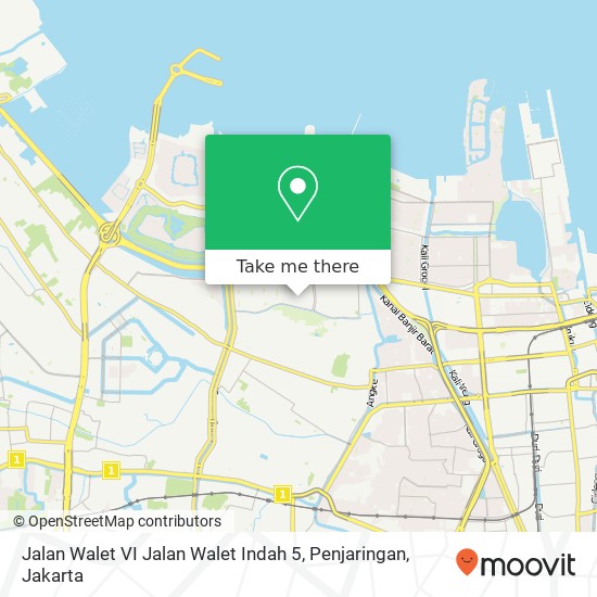 Jalan Walet VI Jalan Walet Indah 5, Penjaringan map