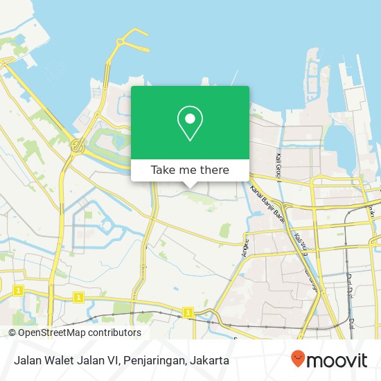 Jalan Walet Jalan VI, Penjaringan map