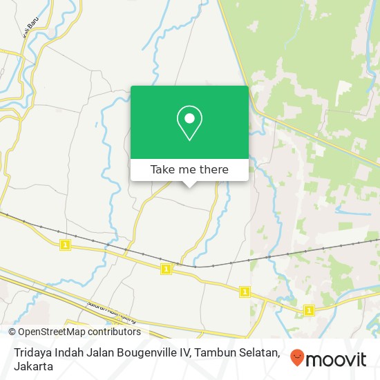 Tridaya Indah Jalan Bougenville IV, Tambun Selatan map