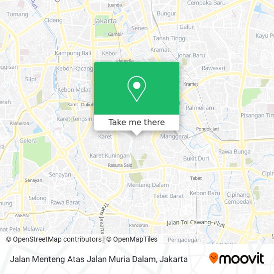 Jalan Menteng Atas Jalan Muria Dalam map