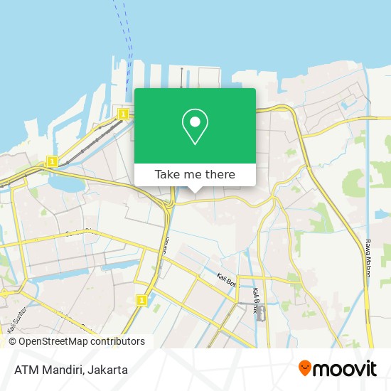 ATM Mandiri map