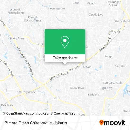 Bintaro Green Chiropractic map