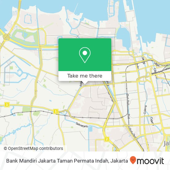 Bank Mandiri Jakarta Taman Permata Indah map