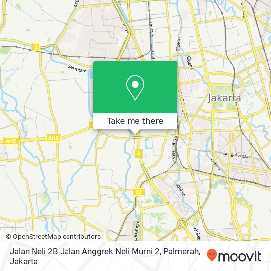 Jalan Neli 2B Jalan Anggrek Neli Murni 2, Palmerah map