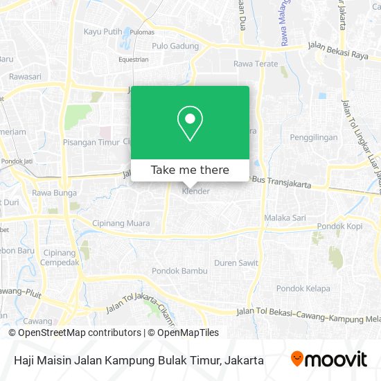 Haji Maisin Jalan Kampung Bulak Timur map