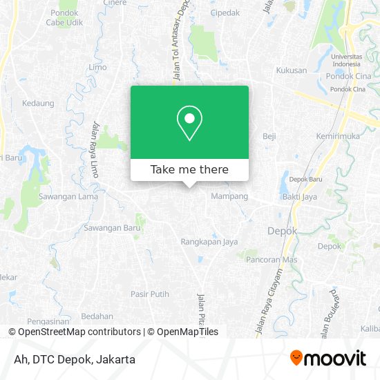 Ah, DTC Depok map