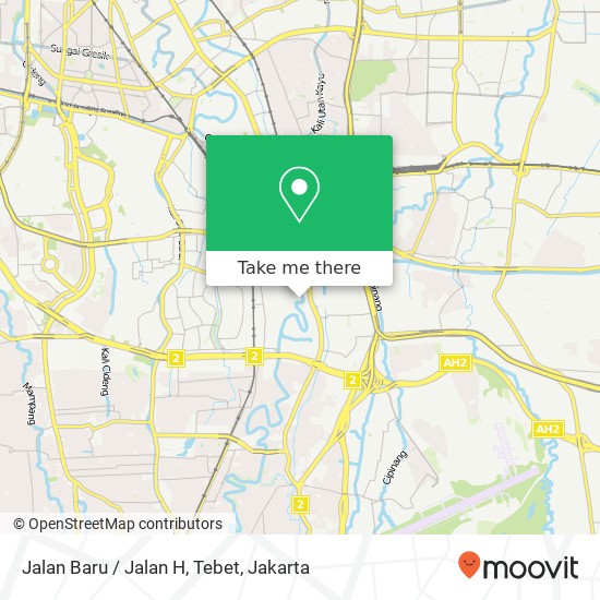 Jalan Baru / Jalan H, Tebet map