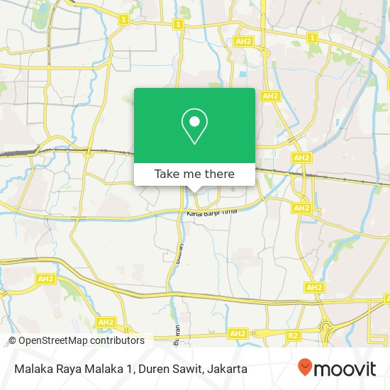 Malaka Raya Malaka 1, Duren Sawit map