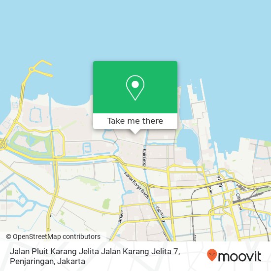 Jalan Pluit Karang Jelita Jalan Karang Jelita 7, Penjaringan map