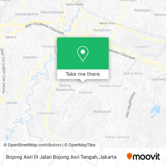 Bojong Asri III Jalan Bojong Asri Tengah map