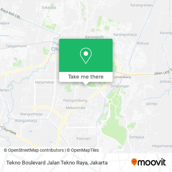Tekno Boulevard Jalan Tekno Raya map
