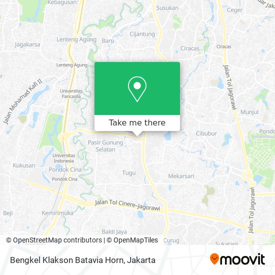 Bengkel Klakson Batavia Horn map