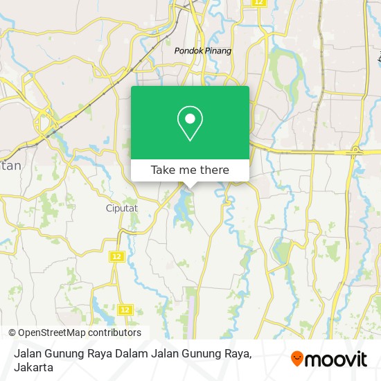 Jalan Gunung Raya Dalam Jalan Gunung Raya map