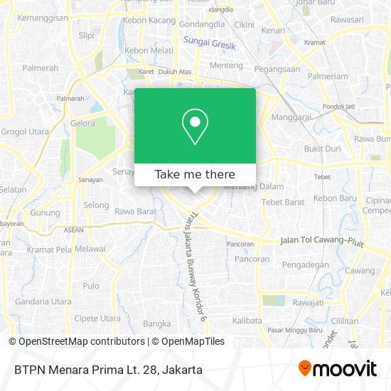 BTPN Menara Prima Lt. 28 map