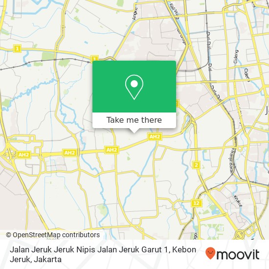 Jalan Jeruk Jeruk Nipis Jalan Jeruk Garut 1, Kebon Jeruk map