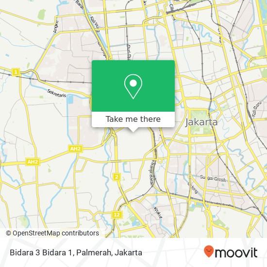 Bidara 3 Bidara 1, Palmerah map