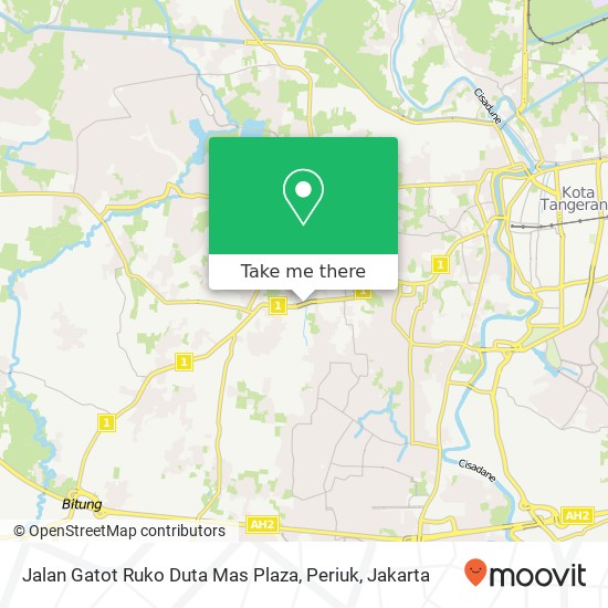 Jalan Gatot Ruko Duta Mas Plaza, Periuk map