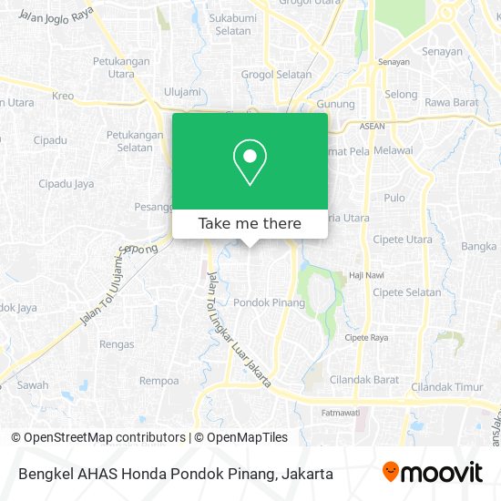 Bengkel AHAS Honda Pondok Pinang map