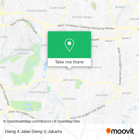 Dieng 4 Jalan Dieng V map