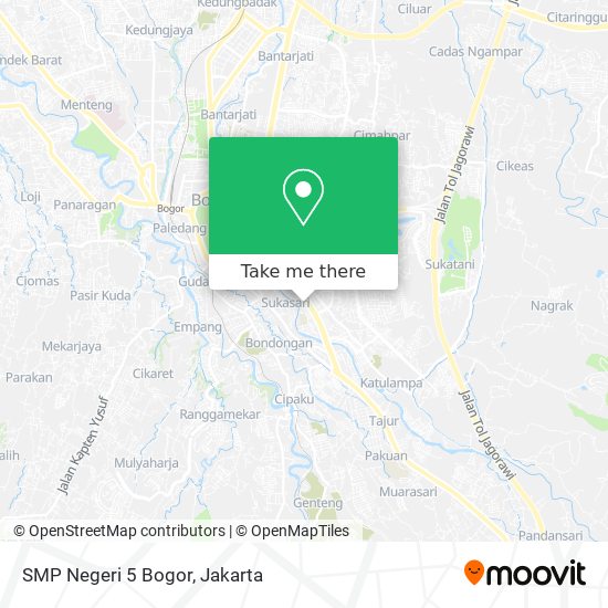 SMP Negeri 5 Bogor map