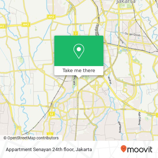 Appartment Senayan 24th floor map