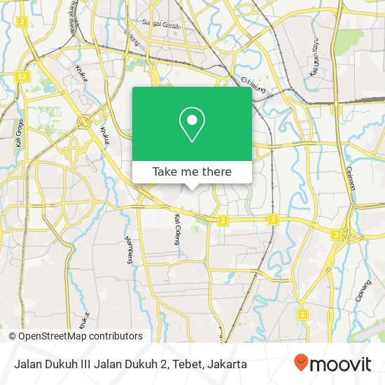 Jalan Dukuh III Jalan Dukuh 2, Tebet map