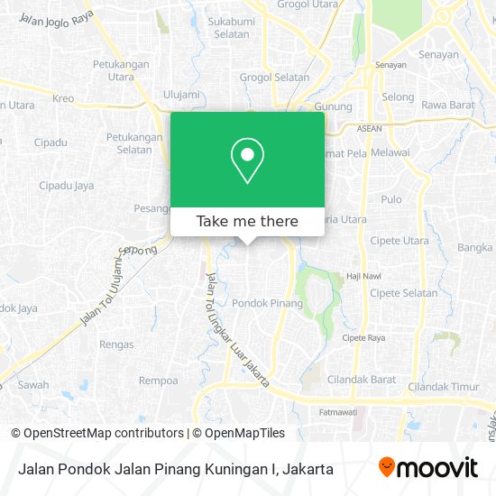Jalan Pondok Jalan Pinang Kuningan I map