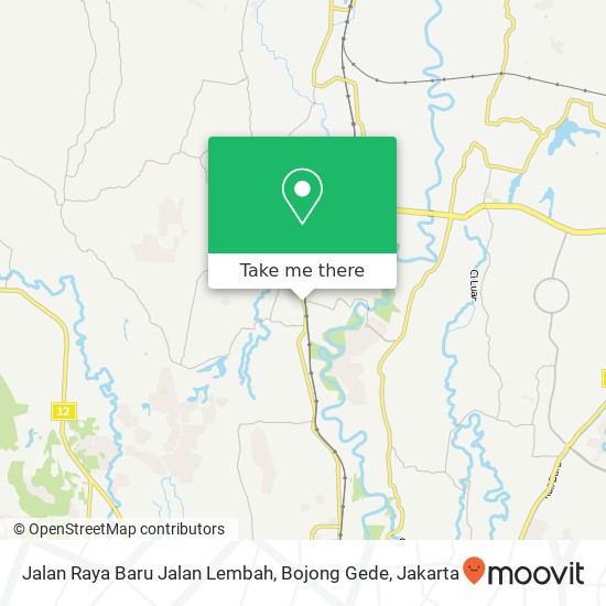 Jalan Raya Baru Jalan Lembah, Bojong Gede map