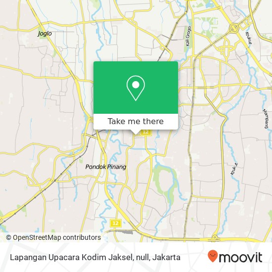 Lapangan Upacara Kodim Jaksel, null map