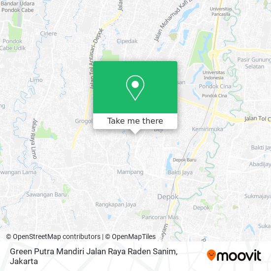 Green Putra Mandiri Jalan Raya Raden Sanim map