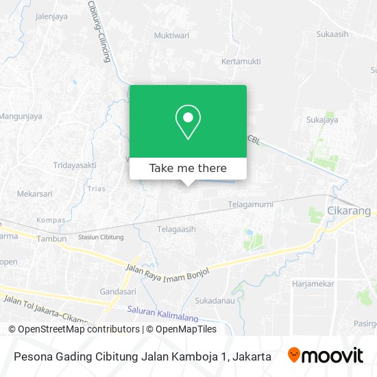 Pesona Gading Cibitung Jalan Kamboja 1 map