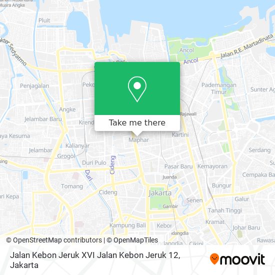 Jalan Kebon Jeruk XVI Jalan Kebon Jeruk 12 map
