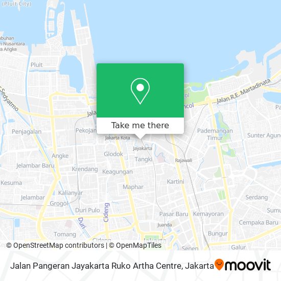 Jalan Pangeran Jayakarta Ruko Artha Centre map