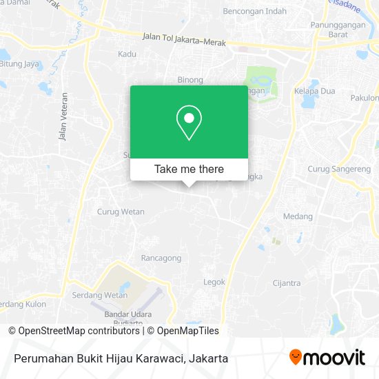 Perumahan Bukit Hijau Karawaci, Jalan Diklat Pemda map