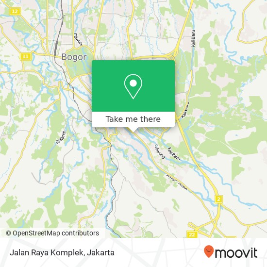 Jalan Raya Komplek map