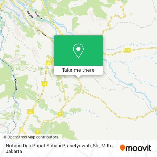 Notaris Dan Pppat Srihani Prasetyowati, Sh., M.Kn map