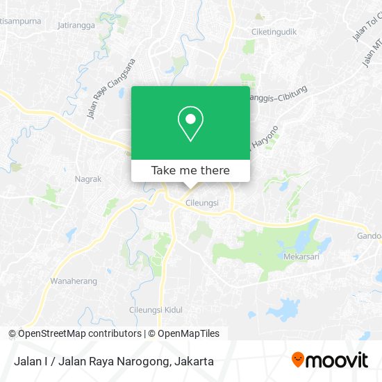 Jalan I / Jalan Raya Narogong map