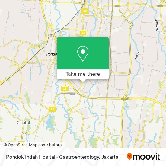 Pondok Indah Hosital - Gastroenterology map