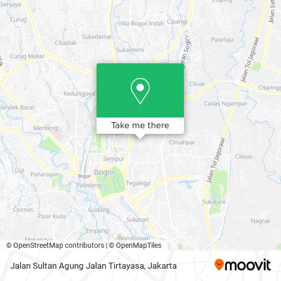 Jalan Sultan Agung Jalan Tirtayasa map