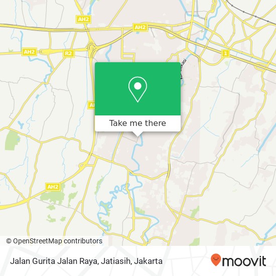 Jalan Gurita Jalan Raya, Jatiasih map