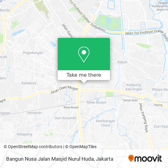 Bangun Nusa Jalan Masjid Nurul Huda map