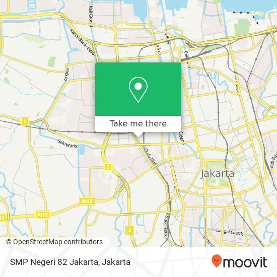 SMP Negeri 82 Jakarta map