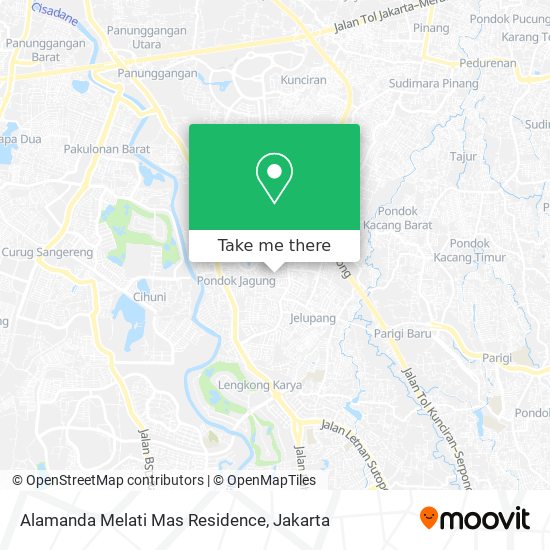 Alamanda Melati Mas Residence map