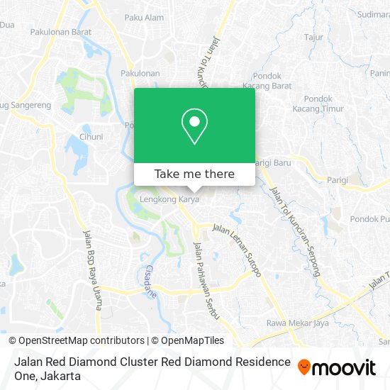 Jalan Red Diamond Cluster Red Diamond Residence One map