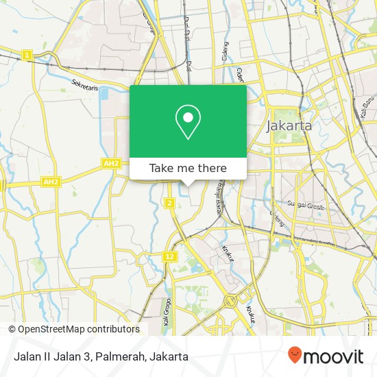 Jalan II Jalan 3, Palmerah map