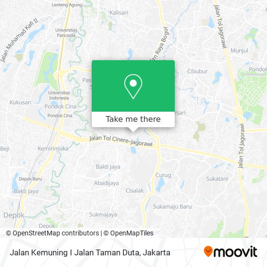 Jalan Kemuning I Jalan Taman Duta map
