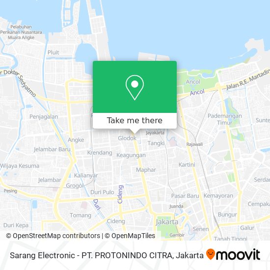Sarang Electronic - PT. PROTONINDO CITRA map