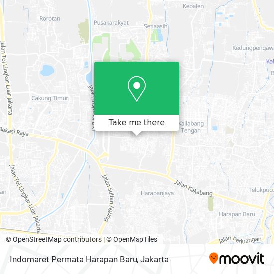 Indomaret Permata Harapan Baru map