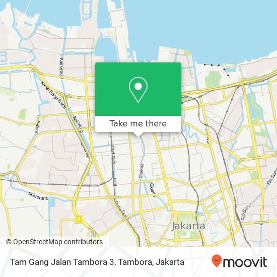 Tam Gang Jalan Tambora 3, Tambora map