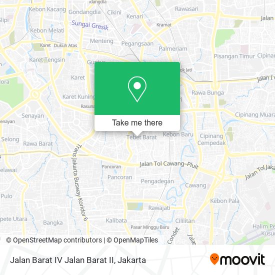 Jalan Barat IV Jalan Barat II map